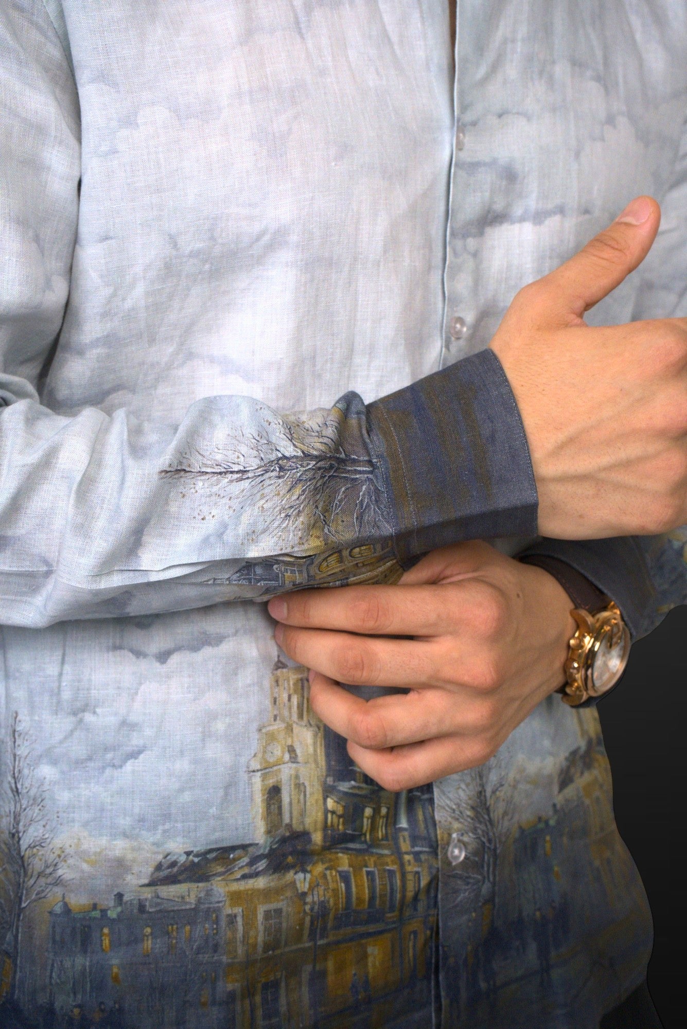 Old Town Twilight Sketch Shirt