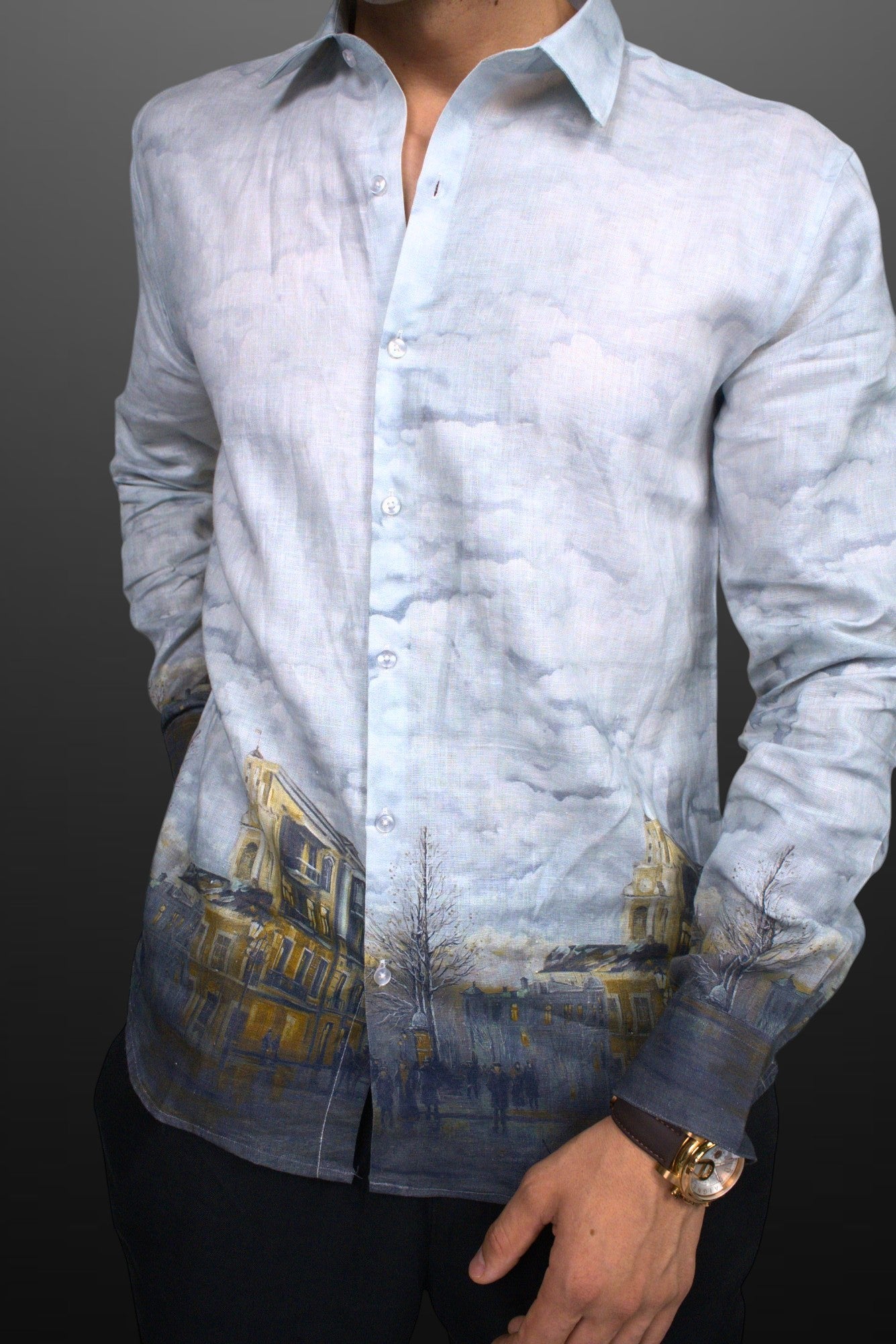 Old Town Twilight Sketch Shirt