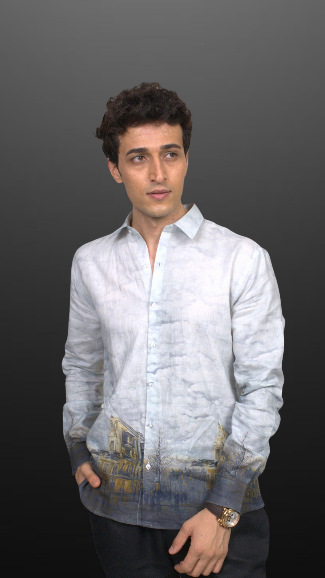 Old Town Twilight Sketch Shirt