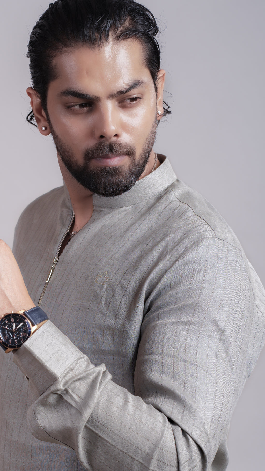 Grey Drift Kurta