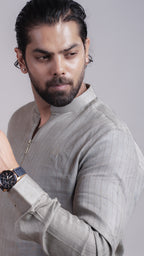 Grey Drift Kurta