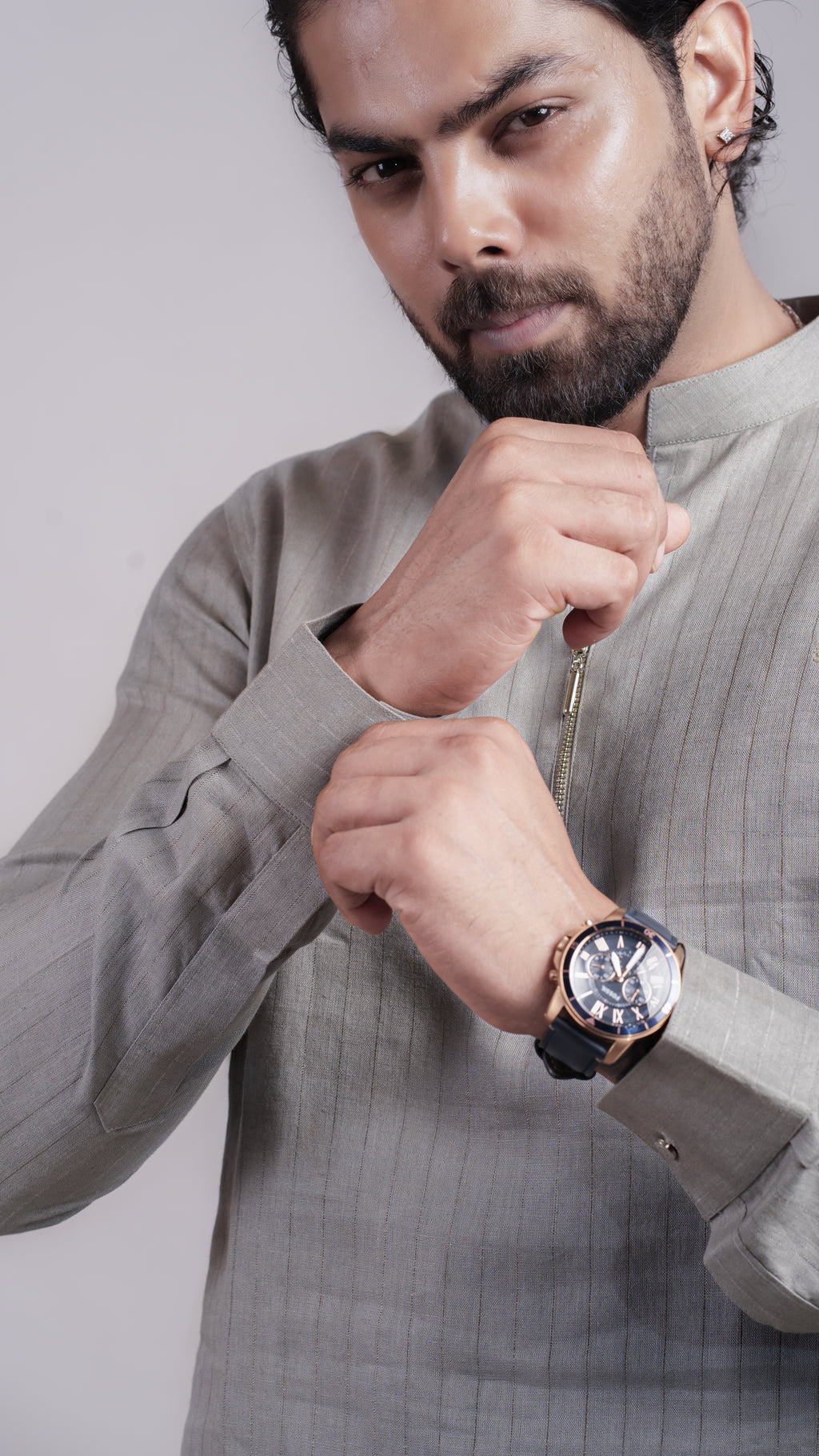 Grey Drift Kurta