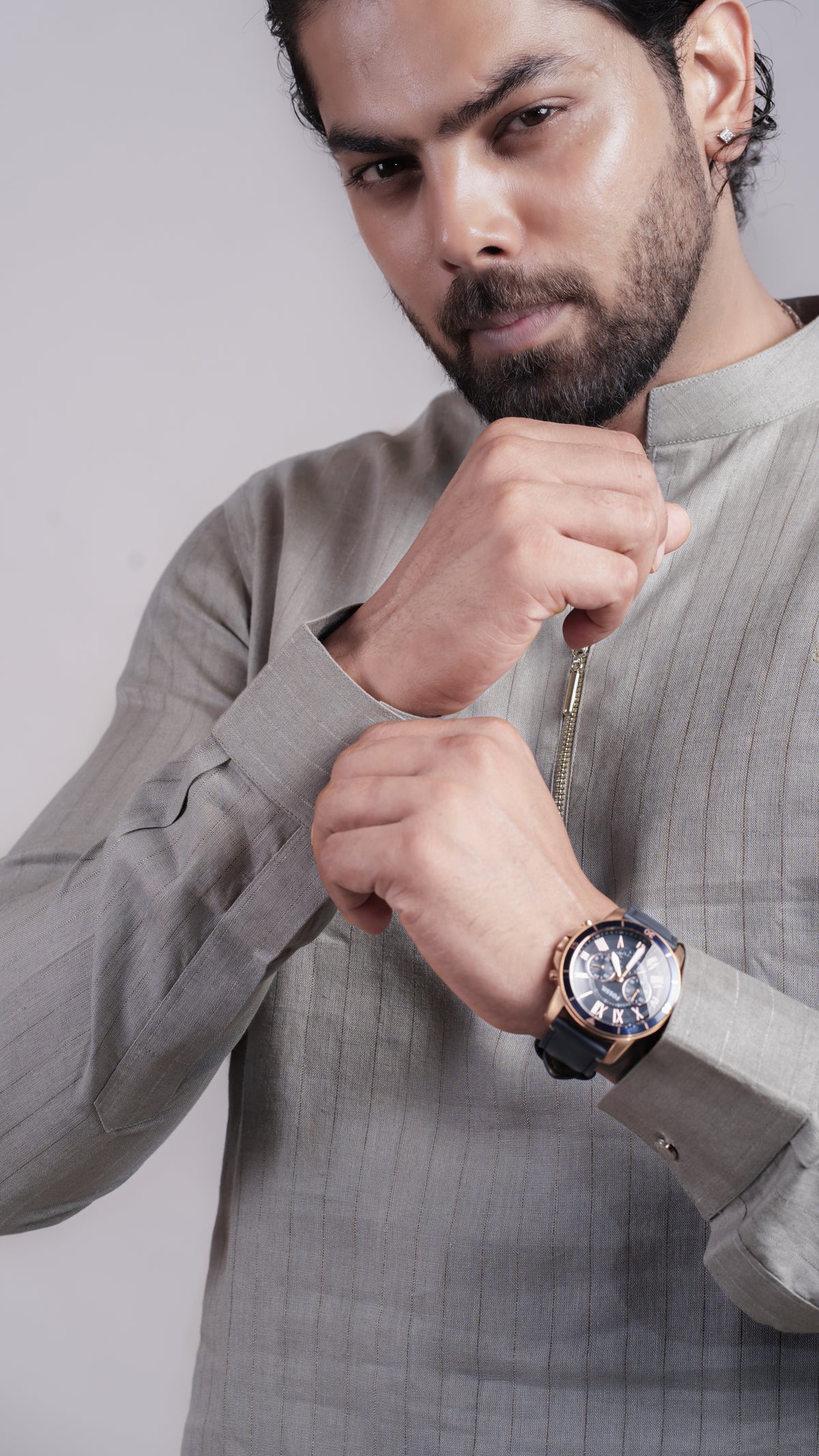 Grey Drift Kurta